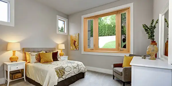 Vinyl Wood Bay Windows - ProVia Aeris